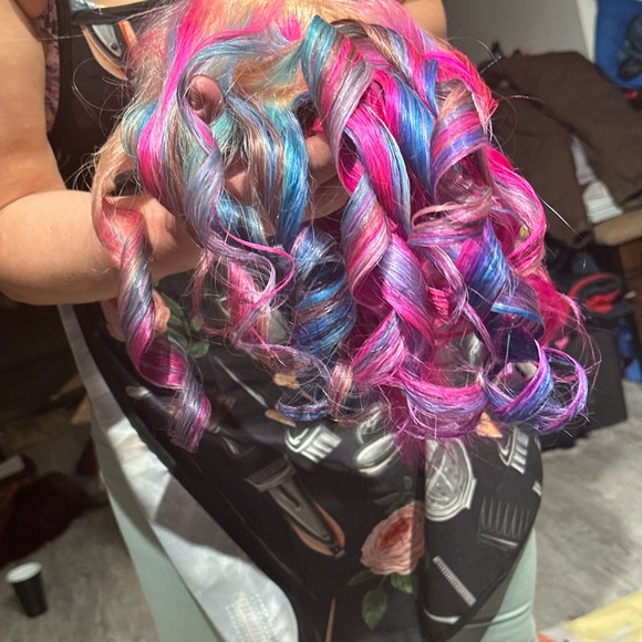 VIBRANT NEON PINK& BlUE (+5 more colors) lace front human...